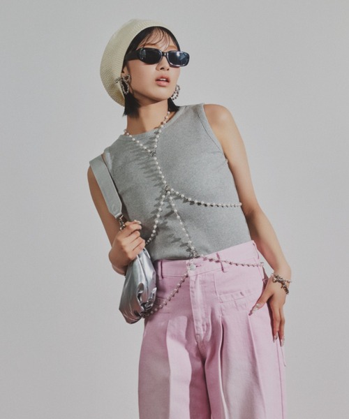 PAGEBOY(ページボーイ)の「サマーニットベレー(ニットキャップ/ビーニー・レディース・ブラック/オフホワイト・ONE SIZE)」の20枚目の写真