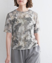 アート柄パワーメッシュTシャツ