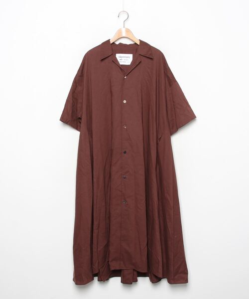 nagonstans シャツワンピース