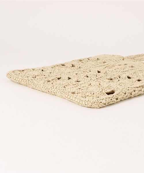 flower（フラワー）の「フラワークロシェトート（かごバッグ・レディース・ライトベージュ・FREE）」の17枚目の写真