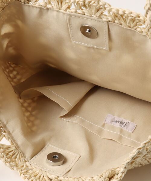 flower（フラワー）の「フラワークロシェトート（かごバッグ・レディース・ライトベージュ・FREE）」の18枚目の写真