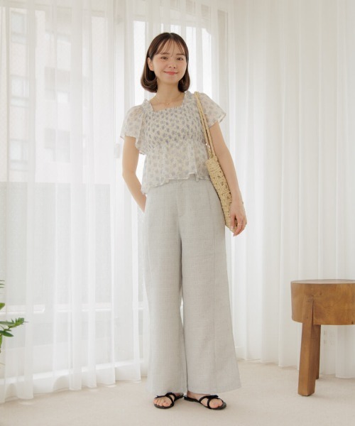 flower（フラワー）の「フラワークロシェトート（かごバッグ・レディース・ライトベージュ・FREE）」の22枚目の写真