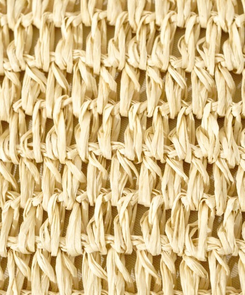 flower（フラワー）の「フラワークロシェトート（かごバッグ・レディース・ライトベージュ・FREE）」の5枚目の写真