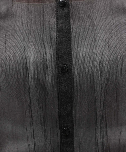 LAKOLE(ラコレ)の「袖シャーリングシアーシャツ / 129667(シャツ/ブラウス・レディース・ブラック/ブルー/オフホワイト/イエロー・SMALL/MEDIUM)」の16枚目の写真