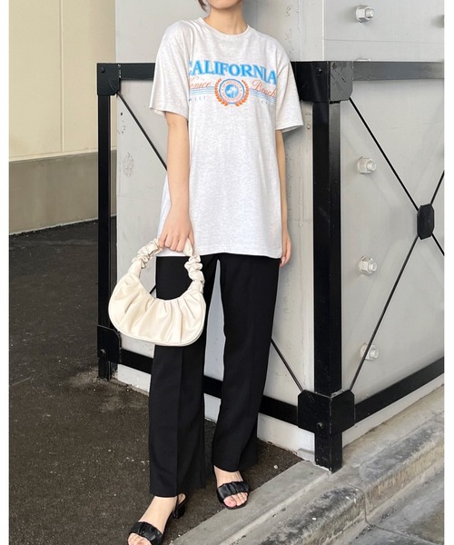 RGY(アールジーワイ)の「【RGY】CALIFORNIA Venice Beach デザインプリントTシャツ (CP)(Tシャツ/カットソー・レディース・ネイビー/ホワイト/オートミール・L/M)」の6枚目の写真