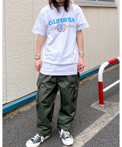 RGY(アールジーワイ)の「【RGY】CALIFORNIA Venice Beach デザインプリントTシャツ (CP)(Tシャツ/カットソー・レディース・ネイビー/ホワイト/オートミール・L/M)」の9枚目の写真