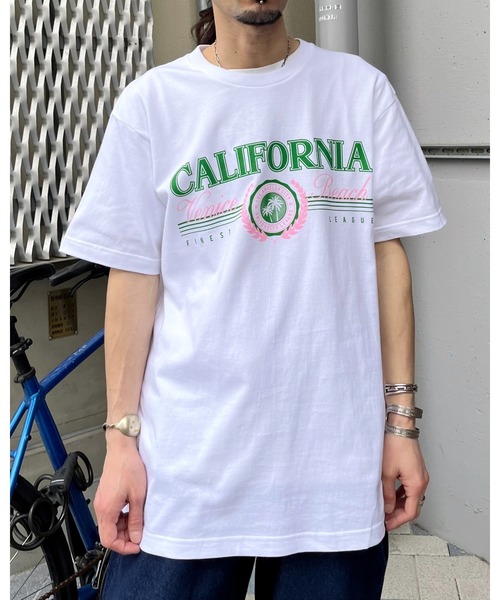 RGY(アールジーワイ)の「【RGY】CALIFORNIA Venice Beach デザインプリントTシャツ (CP)(Tシャツ/カットソー・レディース・ネイビー/ホワイト/オートミール・L/M)」の14枚目の写真