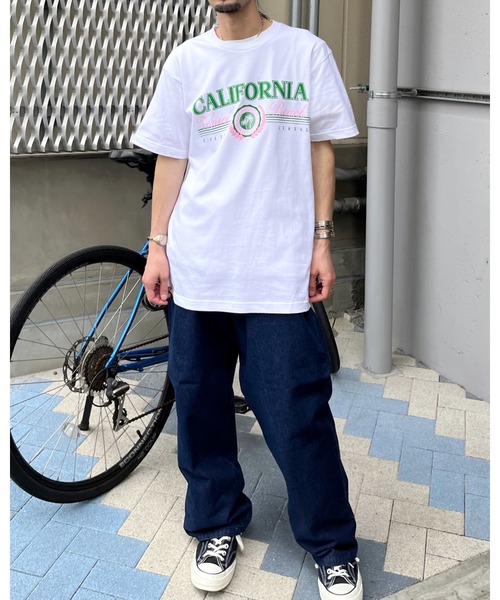 RGY(アールジーワイ)の「【RGY】CALIFORNIA Venice Beach デザインプリントTシャツ (CP)(Tシャツ/カットソー・レディース・ネイビー/ホワイト/オートミール・L/M)」の15枚目の写真