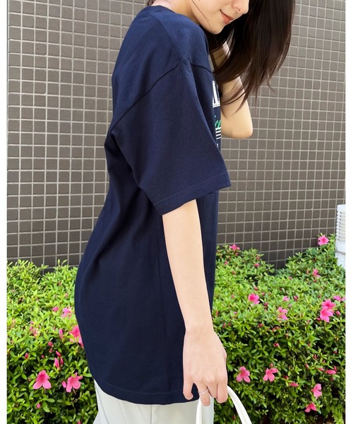 RGY(アールジーワイ)の「【RGY】CALIFORNIA Venice Beach デザインプリントTシャツ (CP)(Tシャツ/カットソー・レディース・ネイビー/ホワイト/オートミール・L/M)」の22枚目の写真