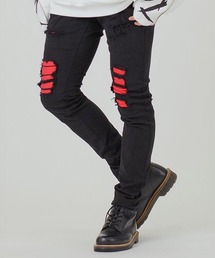 En serio TOKYO（エンソリオトーキョー）の「【RE730】ス－パーストレッチブラックスキニーパンツ（デニムパンツ）」