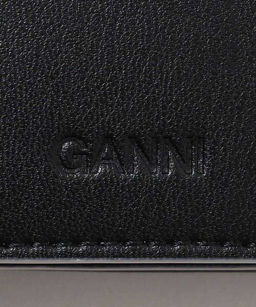 GANNI（ガニー）の「GANNI/ガニー GANNI BOU WALLET ON STRAP / A5396 / ショルダーストラップ ミニウォレット（財布・レディース・ブラック・ONE SIZE）」の6枚目の写真