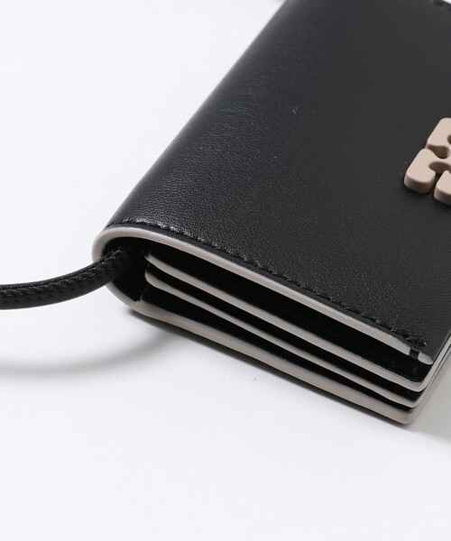 GANNI（ガニー）の「GANNI/ガニー GANNI BOU WALLET ON STRAP / A5396 / ショルダーストラップ ミニウォレット（財布・レディース・ブラック・ONE SIZE）」の5枚目の写真