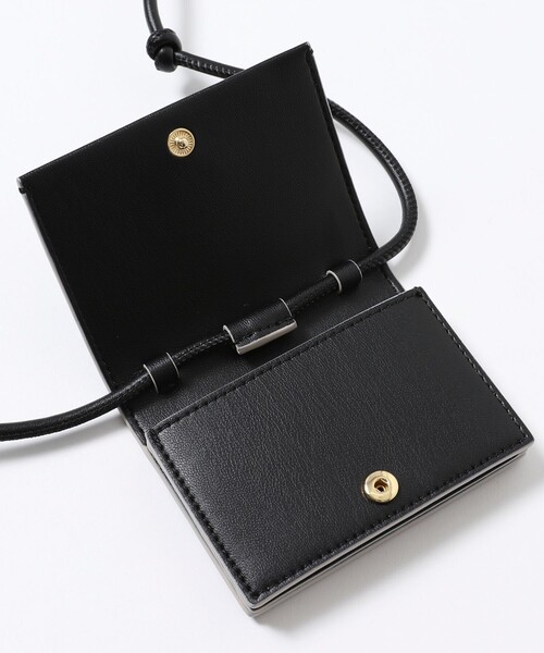 GANNI（ガニー）の「GANNI/ガニー GANNI BOU WALLET ON STRAP / A5396 / ショルダーストラップ ミニウォレット（財布・レディース・ブラック・ONE SIZE）」の4枚目の写真