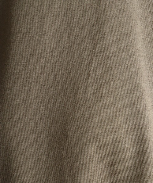 atONE(アットワン)の「ロールアップハーフスリーブカットソーロールアップ ビッグTシャツ(Tシャツ/カットソー・レディース・杢グレー/カーキ/ブラック・LL~3L/4L~5L/M-L)」の10枚目の写真