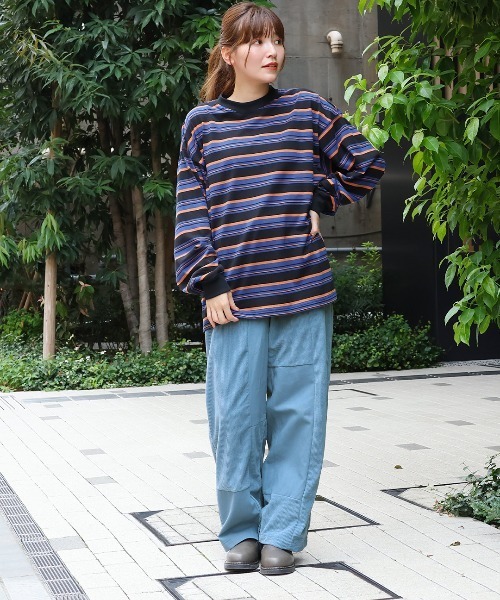 コーデュロイパッチワークパンツ【ユニセックス】（その他パンツ