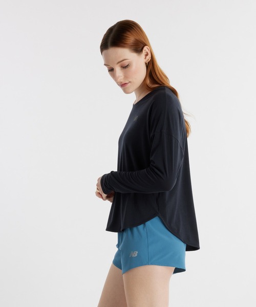 NEW BALANCE（ニューバランス）の「Seasonal パフォーマンスロングスリーブTシャツ（Tシャツ/カットソー・レディース・ブラック/ミント・X-LARGE/LARGE/MEDIUM/SMALL）」の11枚目の写真