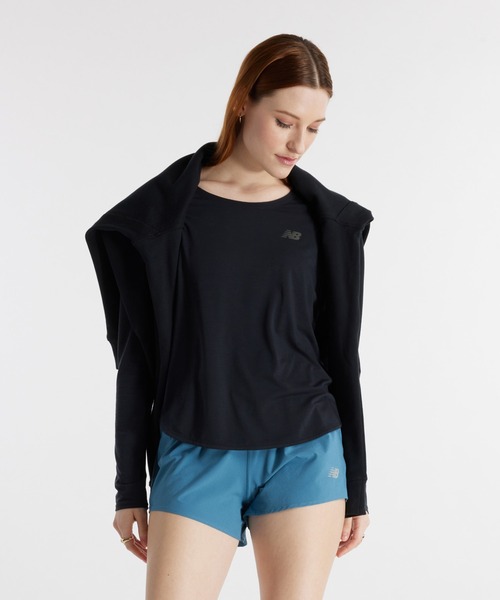 NEW BALANCE（ニューバランス）の「Seasonal パフォーマンスロングスリーブTシャツ（Tシャツ/カットソー・レディース・ブラック/ミント・X-LARGE/LARGE/MEDIUM/SMALL）」の16枚目の写真