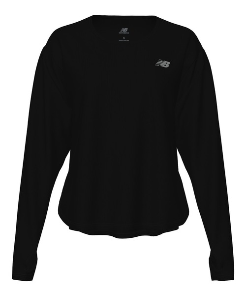 NEW BALANCE（ニューバランス）の「Seasonal パフォーマンスロングスリーブTシャツ（Tシャツ/カットソー・レディース・ブラック/ミント・X-LARGE/LARGE/MEDIUM/SMALL）」の18枚目の写真