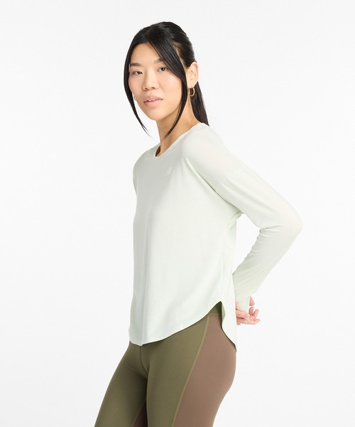 NEW BALANCE（ニューバランス）の「Seasonal パフォーマンスロングスリーブTシャツ（Tシャツ/カットソー・レディース・ブラック/ミント・X-LARGE/LARGE/MEDIUM/SMALL）」の20枚目の写真