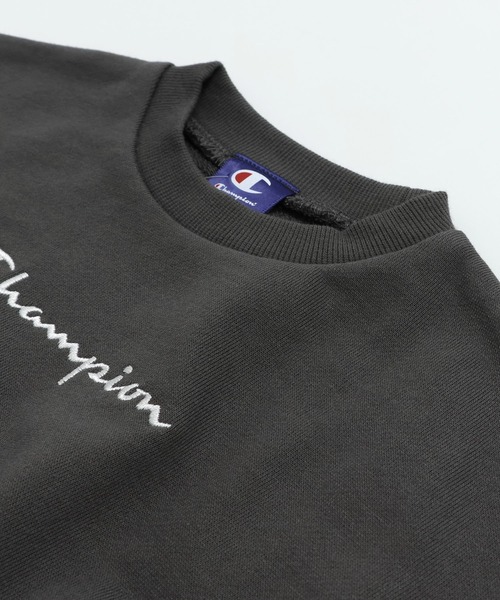 Champion（チャンピオン）の「champion / チャンピオン ロゴトレーナー（スウェット・キッズ・グリーン/レッド/チャコールグレー・80ｃｍ/90cm/100cm/110cm/120cm/130cm）」の6枚目の写真