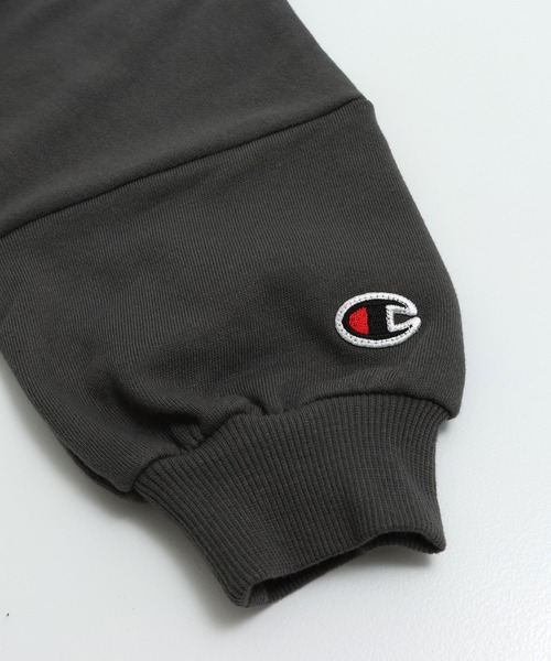 Champion（チャンピオン）の「champion / チャンピオン ロゴトレーナー（スウェット・キッズ・グリーン/レッド/チャコールグレー・80ｃｍ/90cm/100cm/110cm/120cm/130cm）」の8枚目の写真