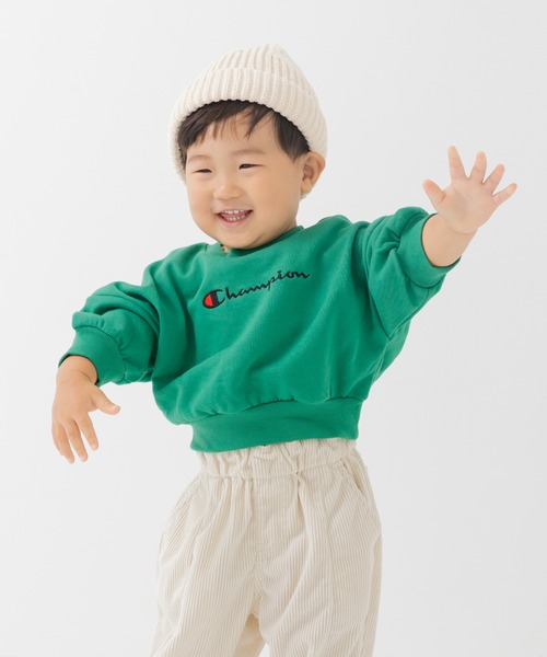 Champion（チャンピオン）の「champion / チャンピオン ロゴトレーナー（スウェット・キッズ・グリーン/レッド/チャコールグレー・80ｃｍ/90cm/100cm/110cm/120cm/130cm）」の16枚目の写真