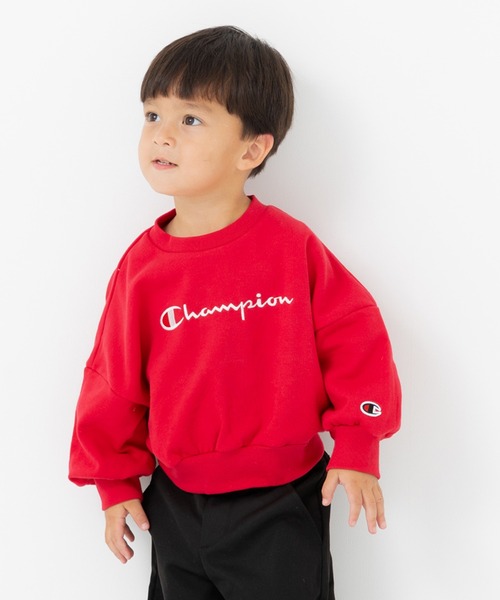 Champion（チャンピオン）の「champion / チャンピオン ロゴトレーナー（スウェット・キッズ・グリーン/レッド/チャコールグレー・80ｃｍ/90cm/100cm/110cm/120cm/130cm）」の14枚目の写真