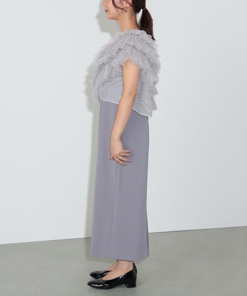 BEAMS HEART フリルチュールトップス×キャミワンピース BEAMS HEART（ビームス ハート）フリルチュールトップス