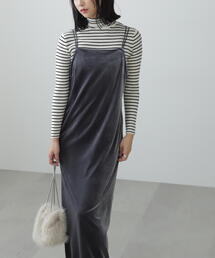 FREE'S MART | ◆2ストラップベロアキャミワンピース(ワンピース)