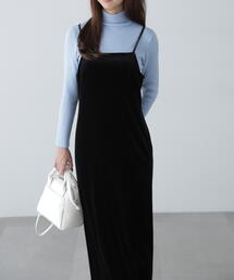 FREE'S MART | ◆2ストラップベロアキャミワンピース(ワンピース)