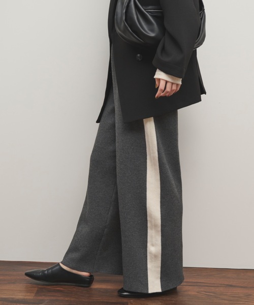 Shelly island(シェリーアイランド)の「ニットラインパンツ(その他パンツ・レディース・ベージュ/ブラック/グレー・FREE)」の6枚目の写真