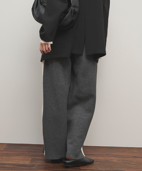 Shelly island(シェリーアイランド)の「ニットラインパンツ(その他パンツ・レディース・ベージュ/ブラック/グレー・FREE)」の7枚目の写真