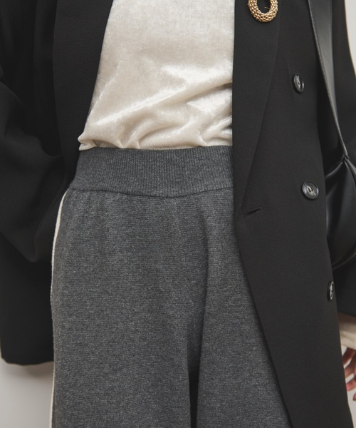 Shelly island(シェリーアイランド)の「ニットラインパンツ(その他パンツ・レディース・ベージュ/ブラック/グレー・FREE)」の15枚目の写真