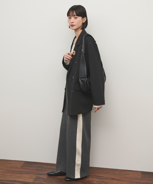 Shelly island(シェリーアイランド)の「ニットラインパンツ(その他パンツ・レディース・ベージュ/ブラック/グレー・FREE)」の12枚目の写真