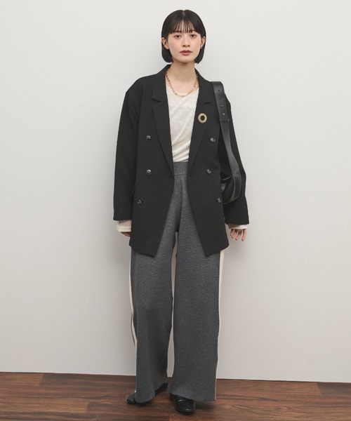 Shelly island(シェリーアイランド)の「ニットラインパンツ(その他パンツ・レディース・ベージュ/ブラック/グレー・FREE)」の11枚目の写真