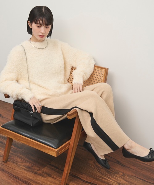 Shelly island(シェリーアイランド)の「ニットラインパンツ(その他パンツ・レディース・ベージュ/ブラック/グレー・FREE)」の19枚目の写真