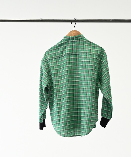 GENERATOR(ジェネレーター)の「ジェネレーター チェックバンドカラーシャツ(シャツ/ブラウス・キッズ・ブルー/グリーン/キャメル・L/XL/M)」の14枚目の写真