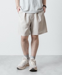 PE/CO/LI ツイル 1タックショーツ / PE/CO/LI TWILL 1TUCK SHORTS