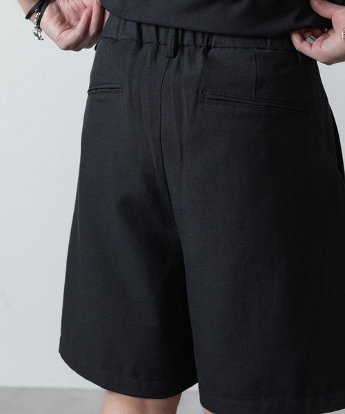 ATTACHMENT(アタッチメント)の「PE/CO/LI ツイル 1タックショーツ / PE/CO/LI TWILL 1TUCK SHORTS(スラックス・メンズ・ブラック/ベージュ/ホワイト・1/2/3/4)」の12枚目の写真