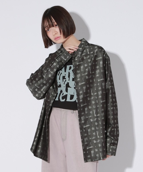 【セール】【UNISEX】アートジャガードシャツ（シャツ/ブラウス）｜Anui（アニュイ） 7,700円