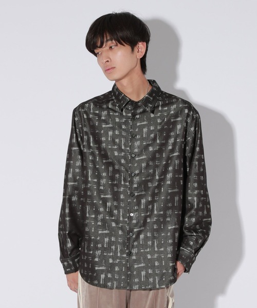 Anui（アニュイ）の「【UNISEX】アートジャガードシャツ（シャツ/ブラウス・レディース・ブラック/グレー・MEDIUM）」の16枚目の写真