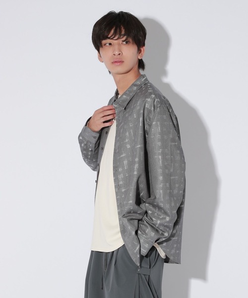 Anui（アニュイ）の「【UNISEX】アートジャガードシャツ（シャツ/ブラウス・レディース・ブラック/グレー・MEDIUM）」の21枚目の写真