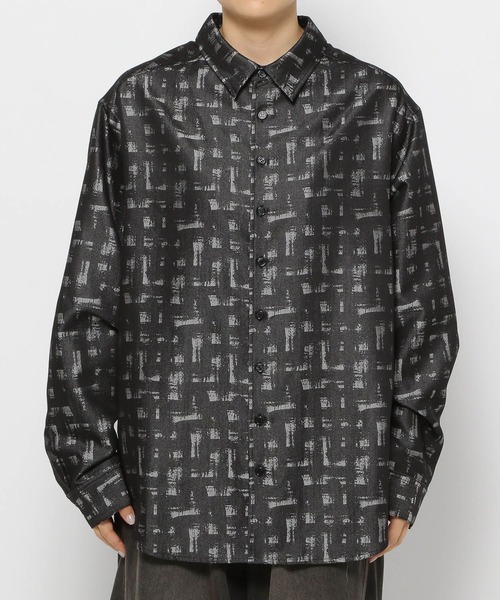 Anui（アニュイ）の「【UNISEX】アートジャガードシャツ（シャツ/ブラウス・レディース・ブラック/グレー・MEDIUM）」の14枚目の写真