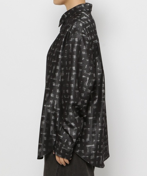 Anui（アニュイ）の「【UNISEX】アートジャガードシャツ（シャツ/ブラウス・レディース・ブラック/グレー・MEDIUM）」の15枚目の写真