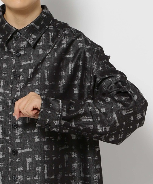 Anui（アニュイ）の「【UNISEX】アートジャガードシャツ（シャツ/ブラウス・レディース・ブラック/グレー・MEDIUM）」の6枚目の写真