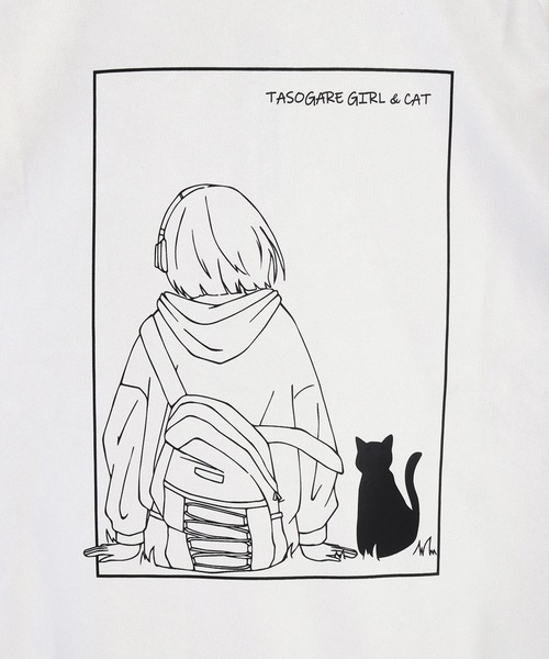 WESTSEA(ウエストシー)の「フェイクスエード TASOGARE GIRL & CAT 長袖 ハーフジッププルオーバー(スウェット・メンズ・チャコール/オフホワイト/グレー・M/L)」の17枚目の写真