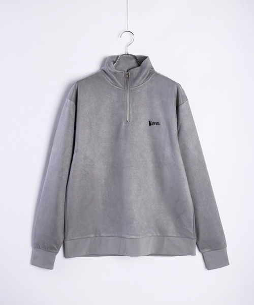 WESTSEA(ウエストシー)の「フェイクスエード TASOGARE GIRL & CAT 長袖 ハーフジッププルオーバー(スウェット・メンズ・チャコール/オフホワイト/グレー・M/L)」の18枚目の写真