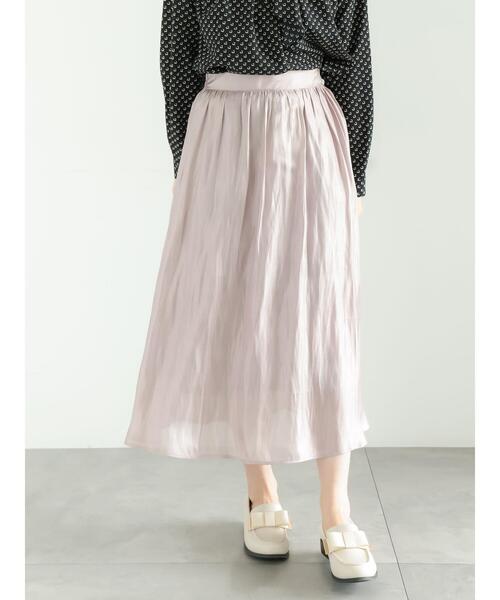 Te chichi TERRASSE（テチチテラス）の「【丈が選べる】オーロラギャザースカート（スカート・レディース・モカ/ベージュ/カーキ/ブラック・ﾌﾘｰ(L)/ﾌﾘｰ(M)）」の5枚目の写真