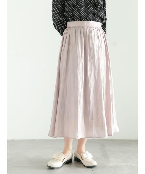 Te chichi TERRASSE（テチチテラス）の「【丈が選べる】オーロラギャザースカート（スカート・レディース・モカ/ベージュ/カーキ/ブラック・ﾌﾘｰ(L)/ﾌﾘｰ(M)）」の6枚目の写真