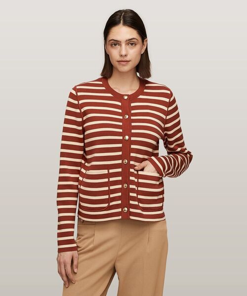 TOMMY HILFIGER（トミーヒルフィガー）の「リバーシブルカーディガン（カーディガン/ボレロ・レディース・レッド/ネイビー/レッド系その他3/マルチ/スカイブルー・XX-SMALL/X-SMALL/SMALL）」の7枚目の写真